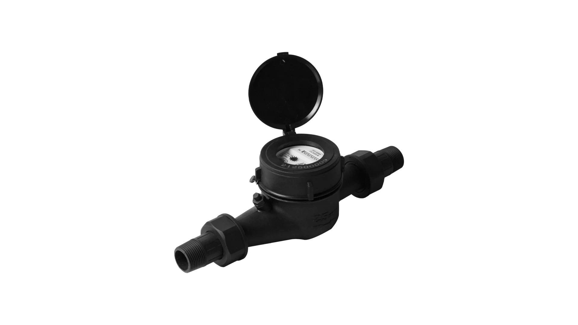 MEDIDOR PLASTICO 1" LXSG-25S C/ ACOPLES AIMEI