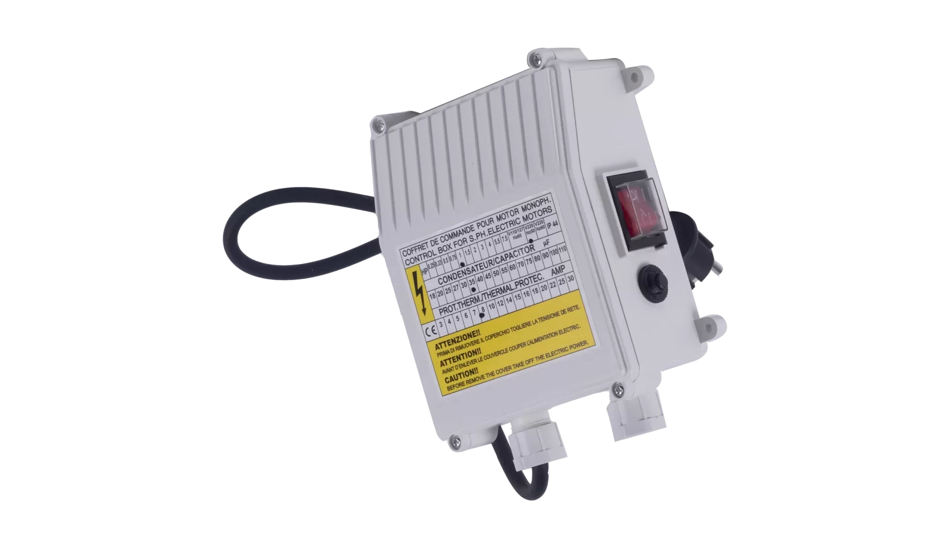 TABLERO ELEC 1HP 4" 220V