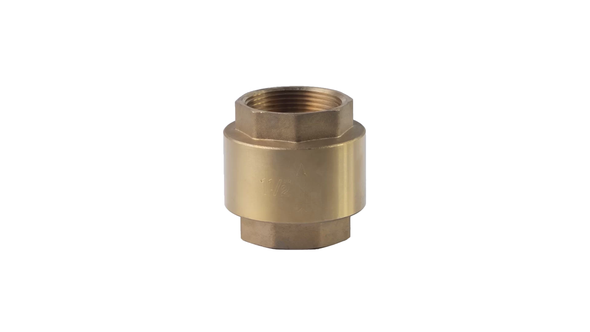 VALVULA DE RET VERT 11/2" S/ REJ BRONCE