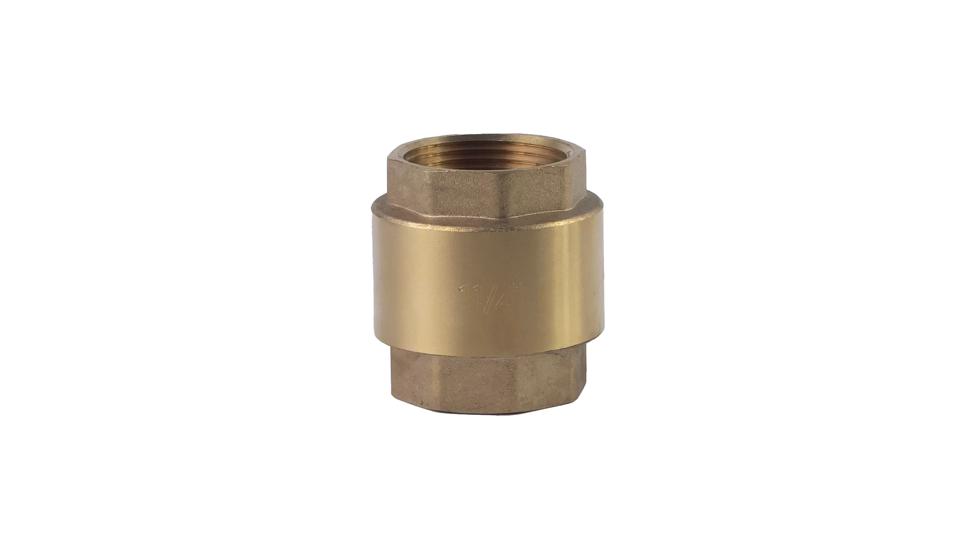 VALVULA DE RET VERT 11/4" S/ REJ BRONCE