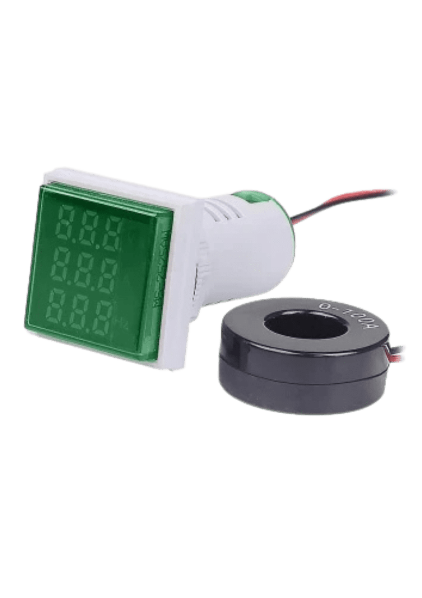 VOLTIMETRO AMPERIMETRO FRECUENCIOMETRO CUADRADO VERDE CNC