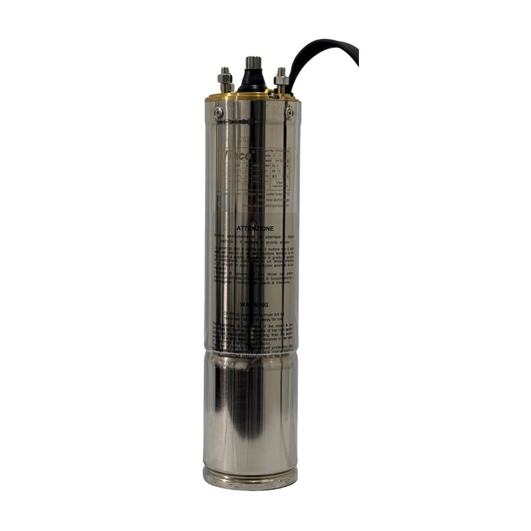 Motor Sumergible para Pozo Artesiano 0.75HP 220V - Motor Sumergible 4" Vinco